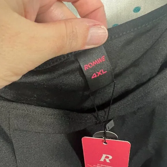 NWT ROMWE PUNK Plus Size Black Rock Solid Overall Dress Without Shirt - Picture 6 of 6